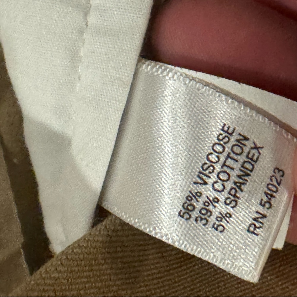 Banana Republic Women's Cropped Tailored Pants “Sloan” Fit  Tan - Picture 6 of 7